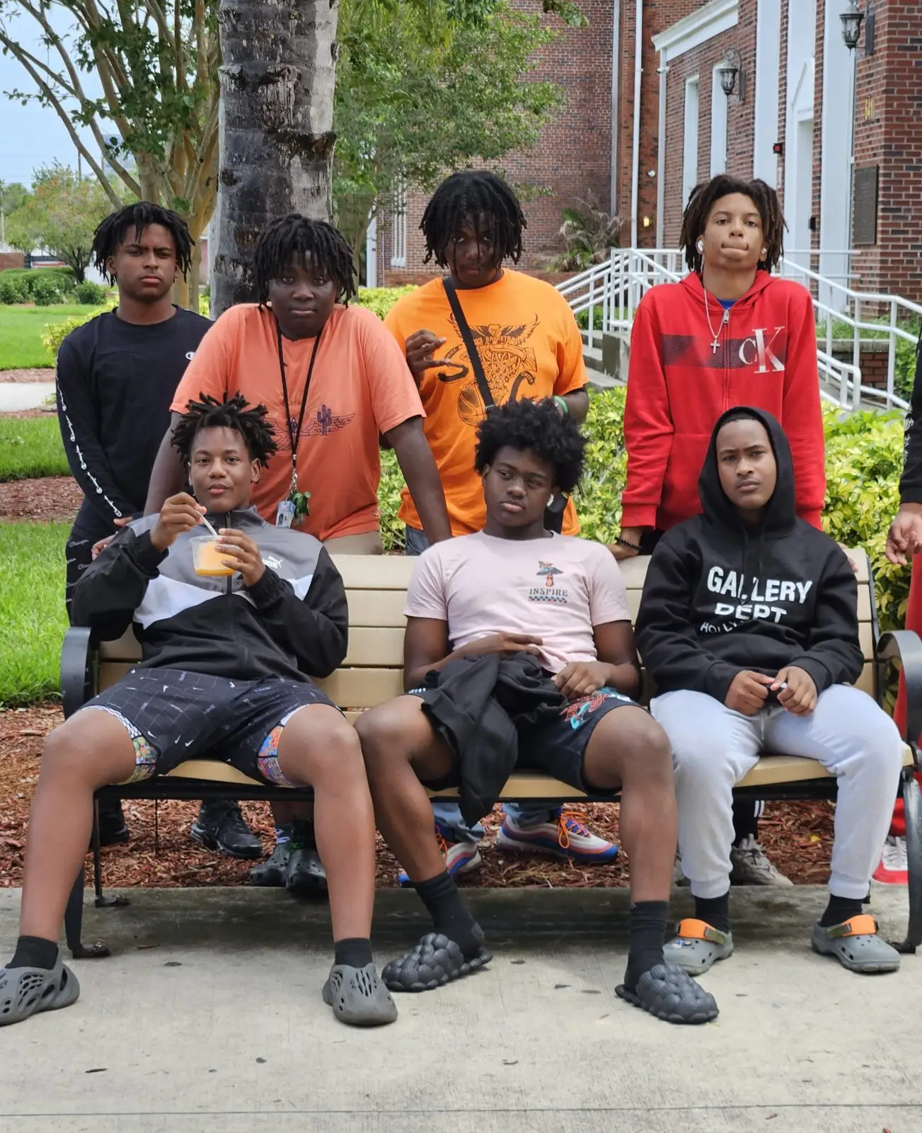 Young men taking part in the mentoring program