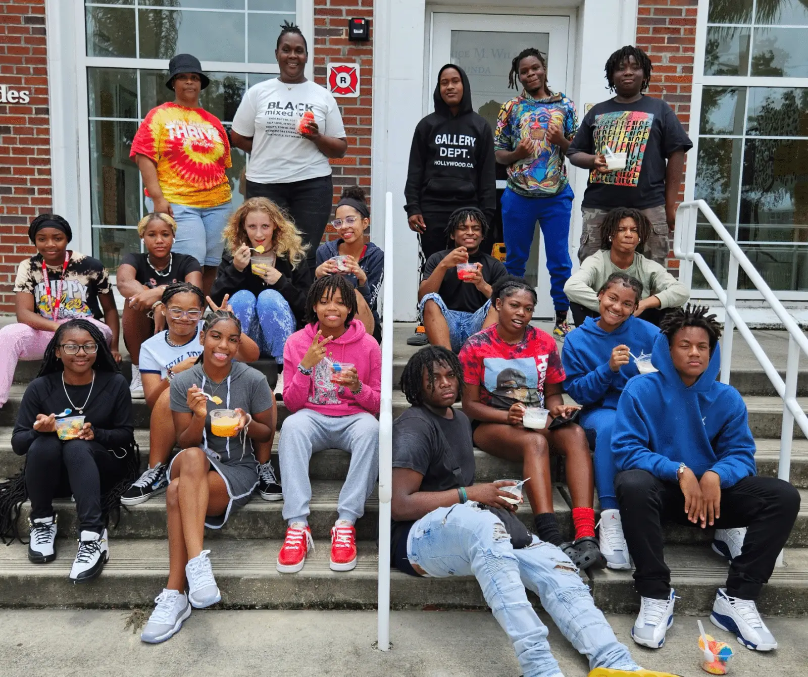 Program participants with the executive director